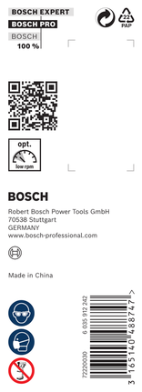 PRO Wood 어거비트, 18 x 95 x 160 mm Bosch PRO 목재용 드릴 비트 18 x 95 x 160 mm.