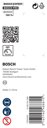 PRO Wood 어거비트, 30 x 95 x 160 mm Bosch PRO 목재 오거 비트 30×95×160 mm.