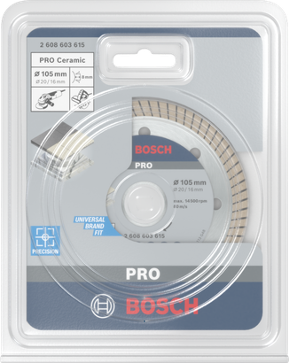 PRO Ceramic Bosch PRO 세라믹 다이아몬드 디스크 105×20/16mm